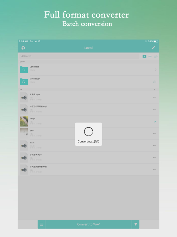 MP3 Converter-Making ringtone iPad screenshot 1 - Productivity app