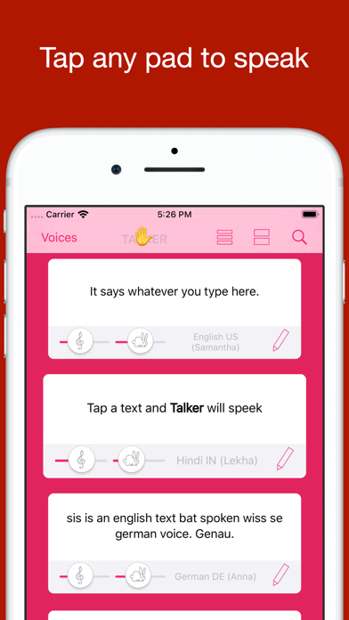 Screenshot #2 pour Talker - Text to Speech