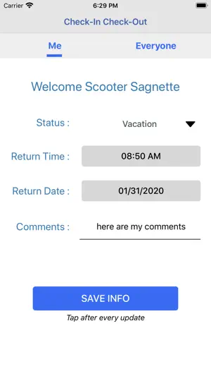 Check-In Check-Out screenshot 2