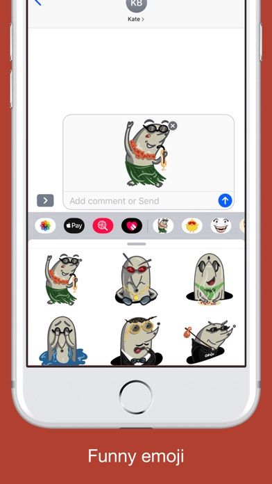 Funny mole emoji - stickers | iPhone & iPad Game Reviews 