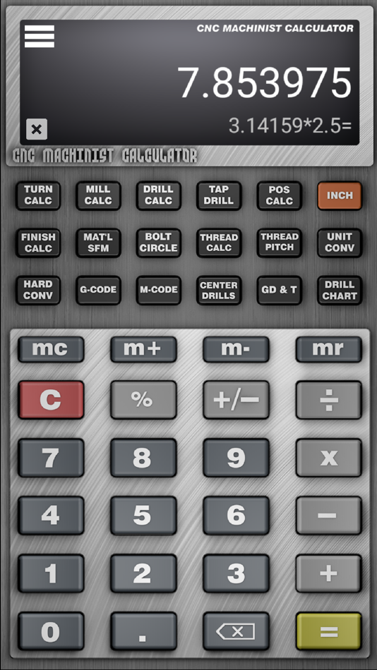 #1. CNC Machinist Calculator Pro (iOS) Podle: Shane Anderson