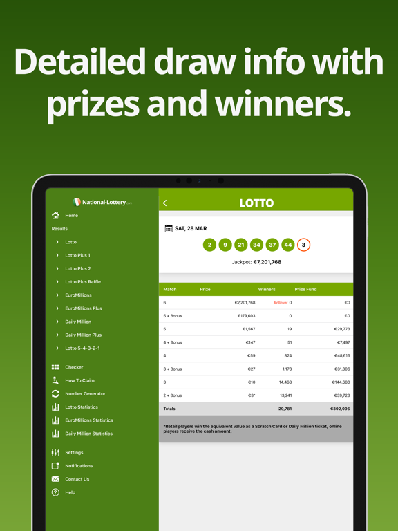 Screenshot #5 pour Irish Lottery Results