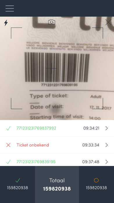 Screenshot #2 pour Global Ticket Scan App