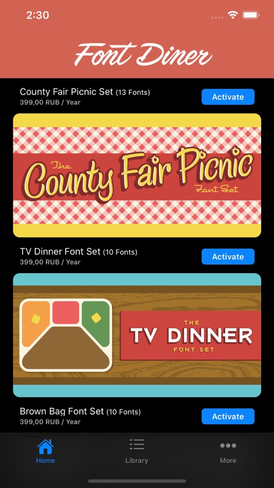 #5. Font Diner (iOS) 由: Mister Retro