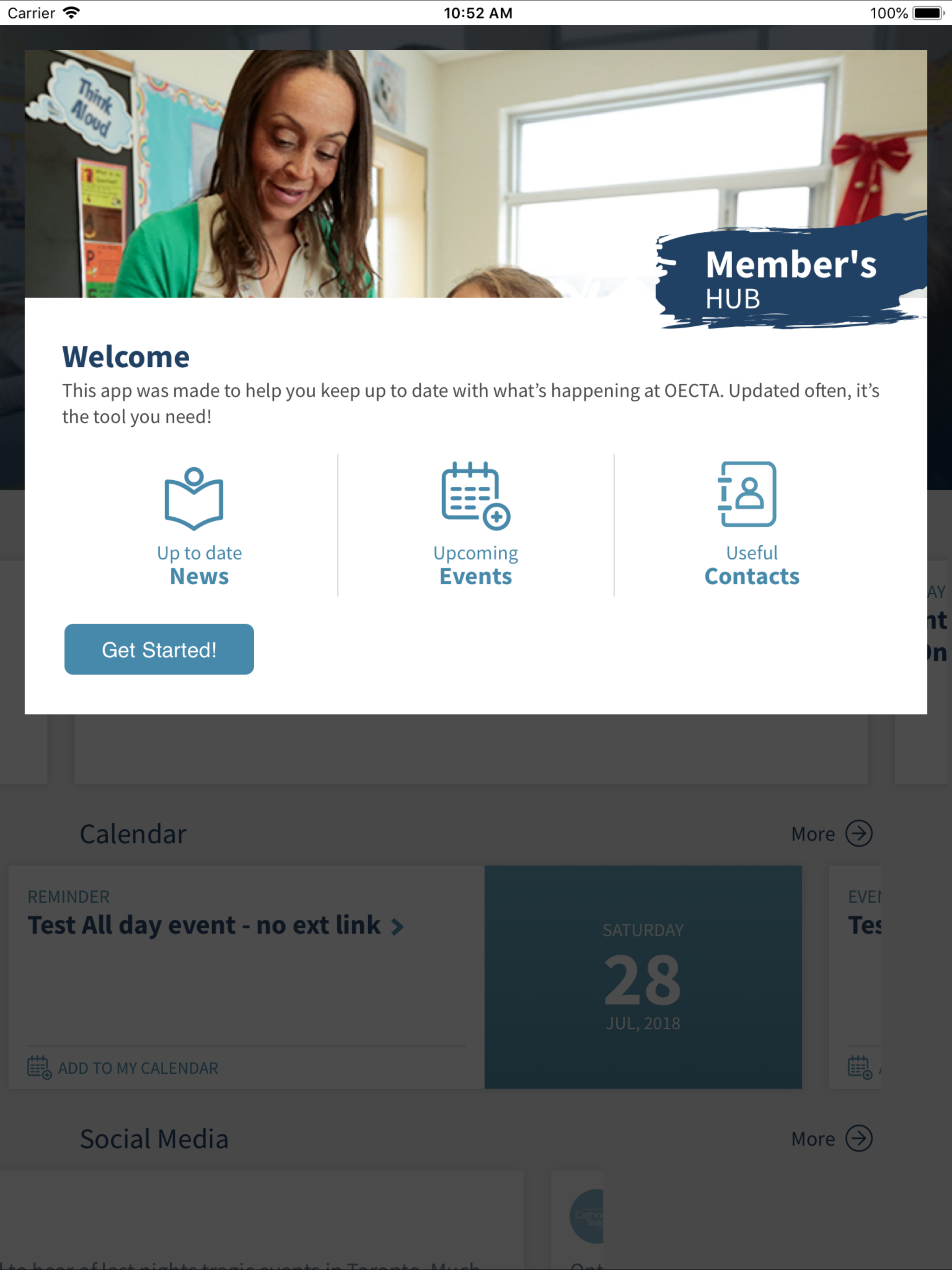 OECTA Member Hub