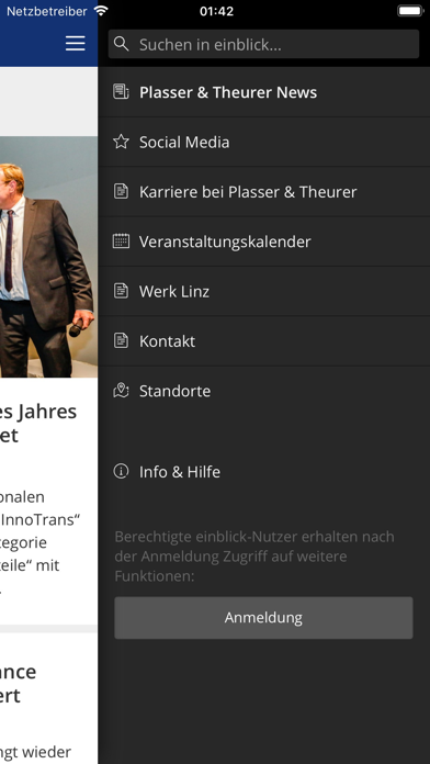 einblick by Plasser & Theurer Screenshot