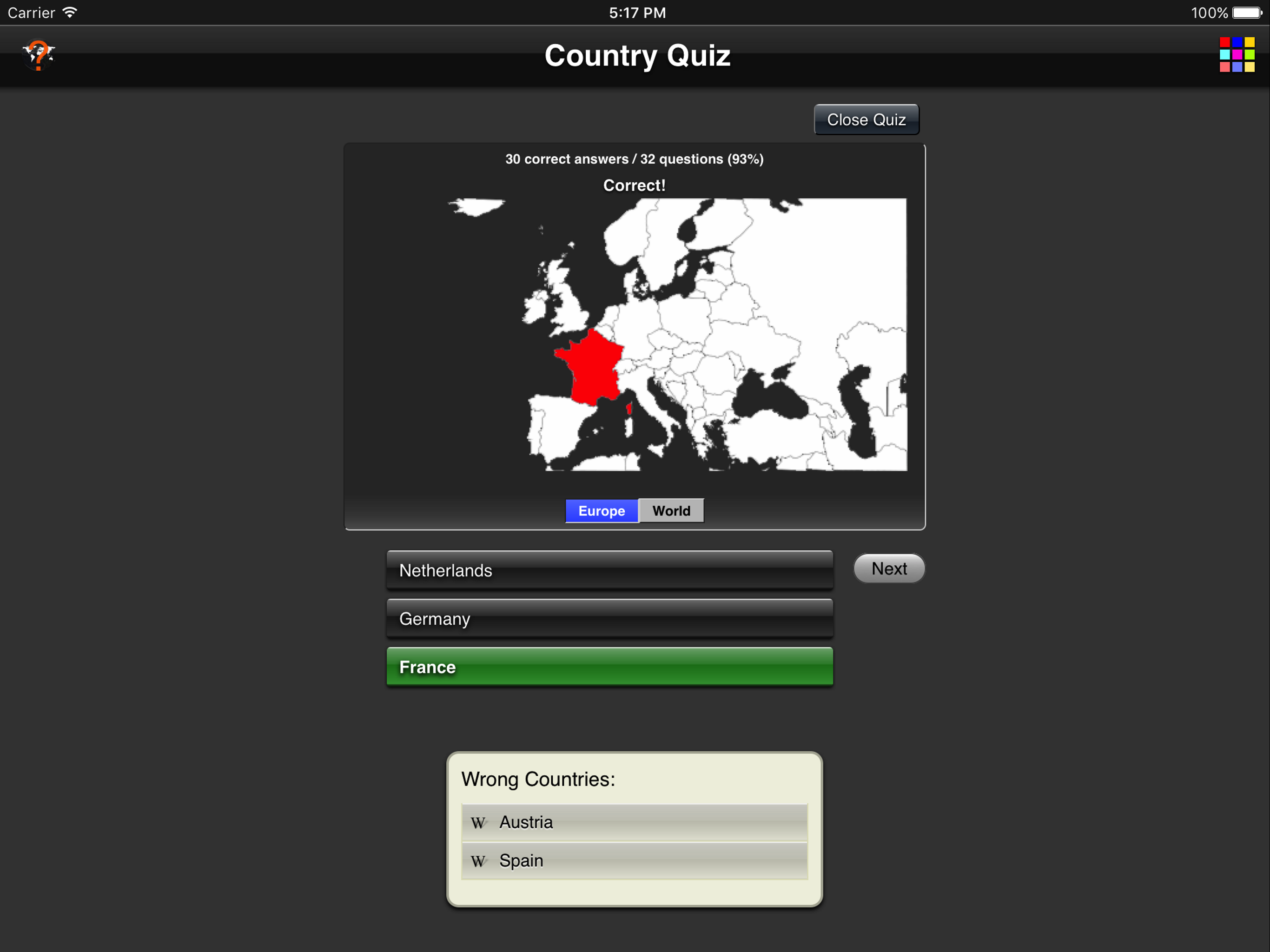 Country Quiz screenshot 8