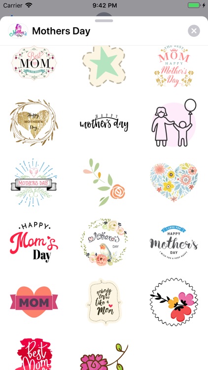 Mothers Day Sticker Frames App
