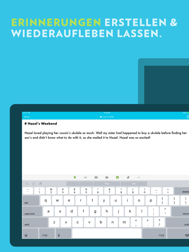 ‎Journey - Tagebuch, Notizen Screenshot