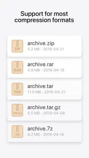 zip & rar iphone screenshot 2