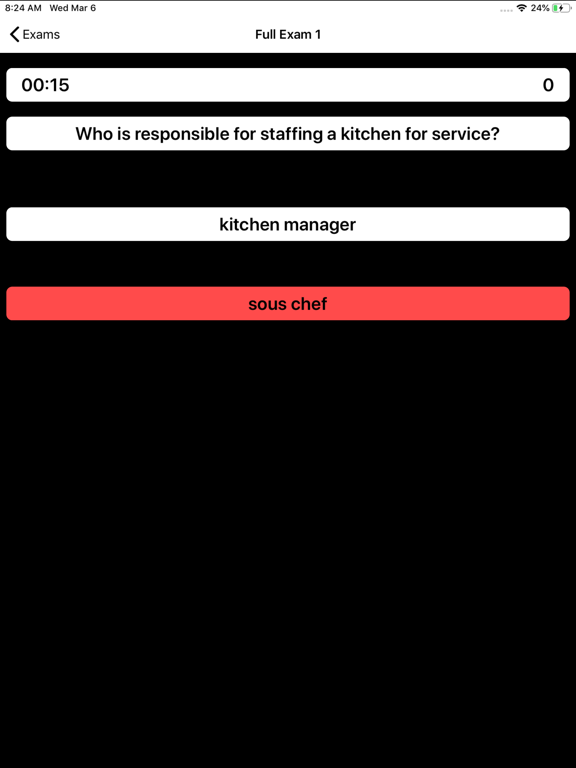 Screenshot #5 for Culinary Arts Exam Prep