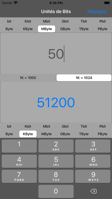 Screenshot #2 pour Unités de Bits