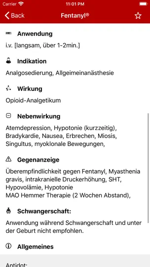 Screenshot von Notfallmedikamente Pro 4 auf dem iPhone 5