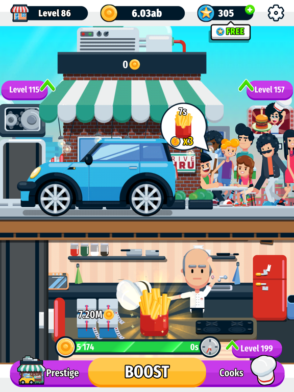 Idle Food Empire iPad screenshot 3 - Games app
