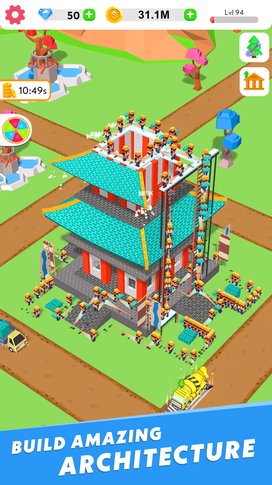 #4. Idle Construction 3D (iOS) 由: Green Panda Games