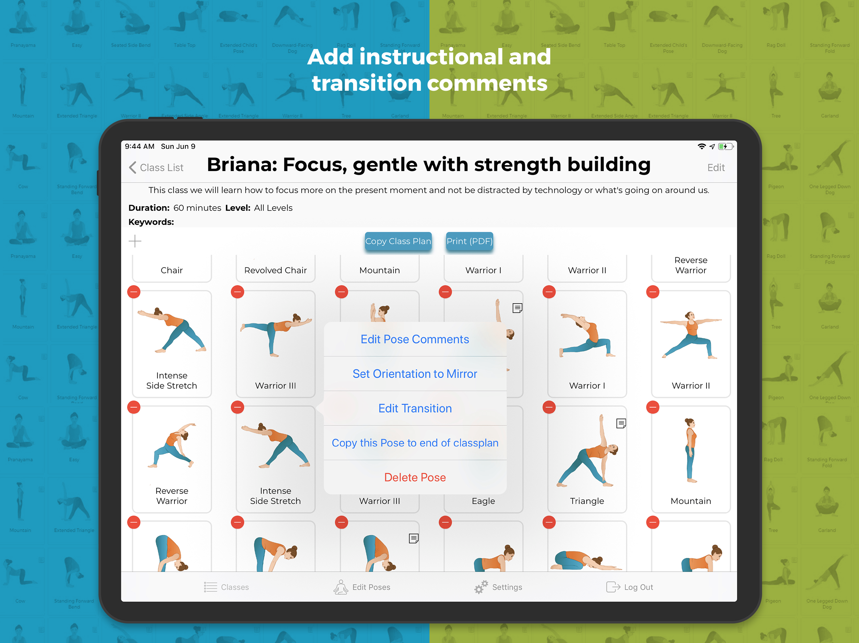 Yoga Class Plan