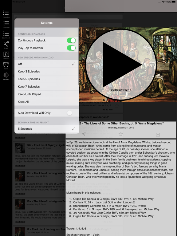 The Great Composers - The GCP iPad screenshot 3 - Music app