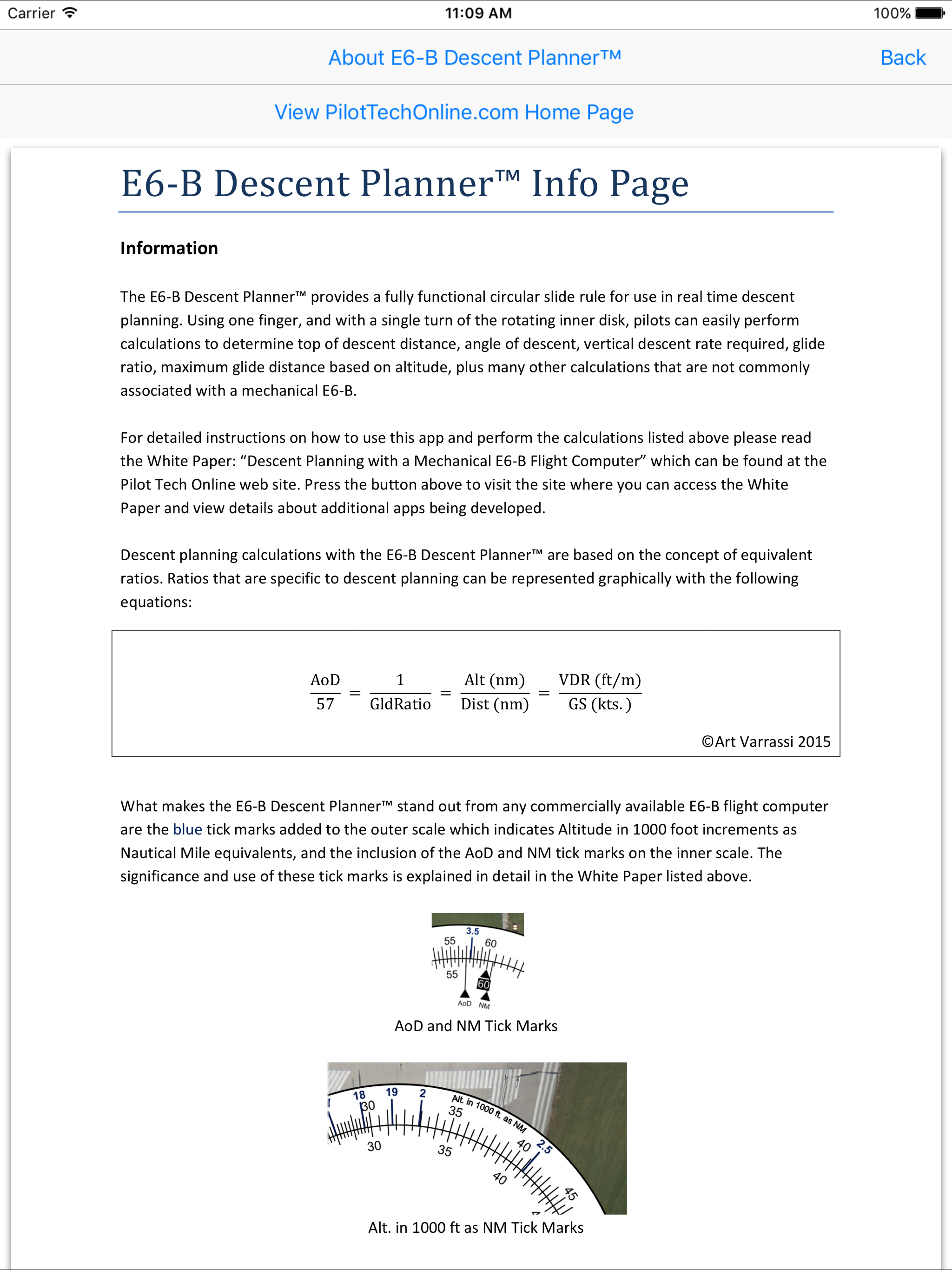 E6B Descent Planner