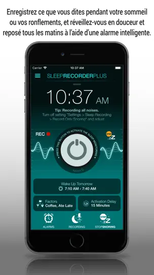 Capture d'écran de Sleep Recorder Plus sur iPhone 1