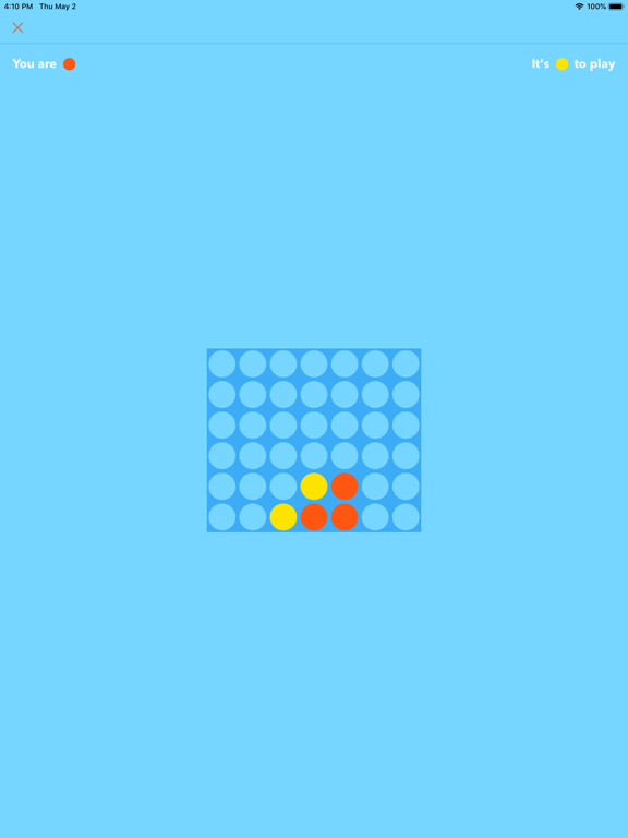 Puissance 4 P2P iPad screenshot