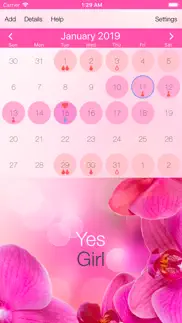 menstrual cycle tracker iphone screenshot 1