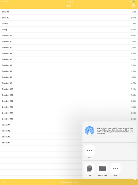 Screenshot #6 pour Bell - Doorbell Sounds