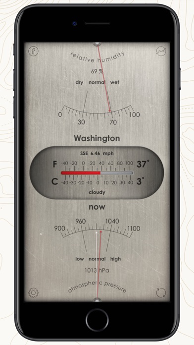 Weather Station: barometer app Screenshot
