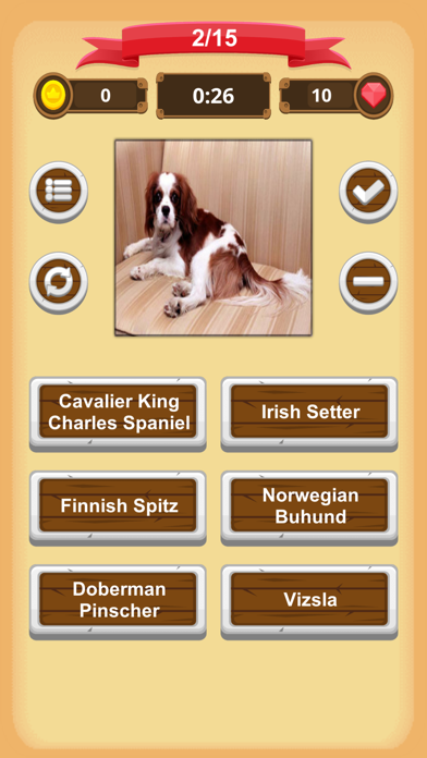 Dogs - Quiz Screenshot