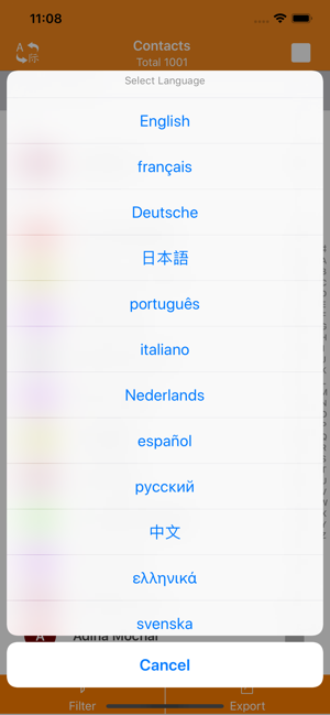 ‎Export & Backup Contact Screenshot