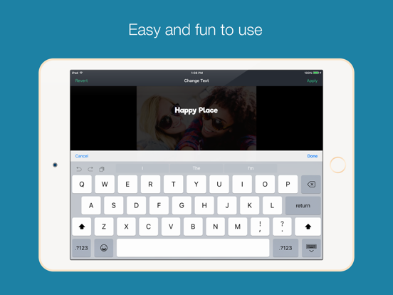 Add Text To Photos And Videos iPad screenshot 5 - Photo & Video app