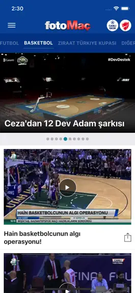 Game screenshot FOTOMAÇ–Son dakika spor, haber apk