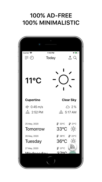 Minimalistic Weather App