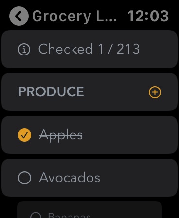 Apple Watch screenshot