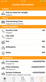 Singapore Map and Travel Guide screenshot