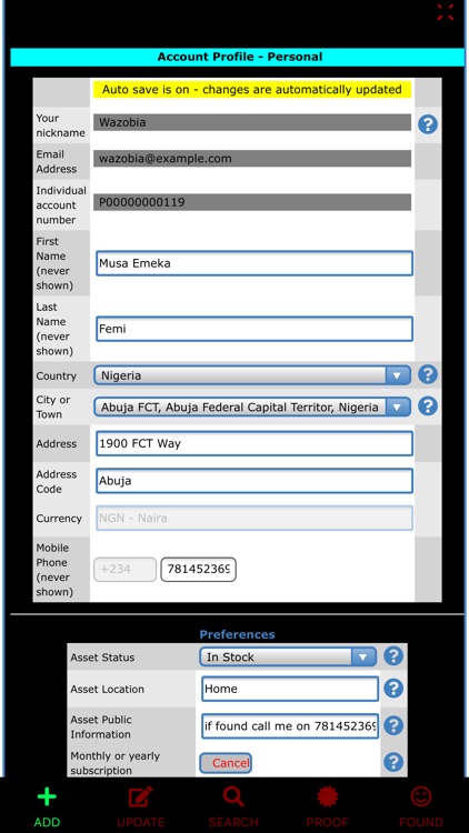 myAssetLookup screenshot-7