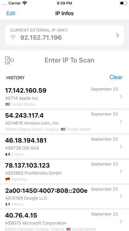 IP Infos - IP Tracker screenshot 1 of 4