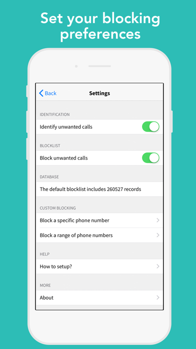 CallBlocker - Block scam calls Screenshot 2