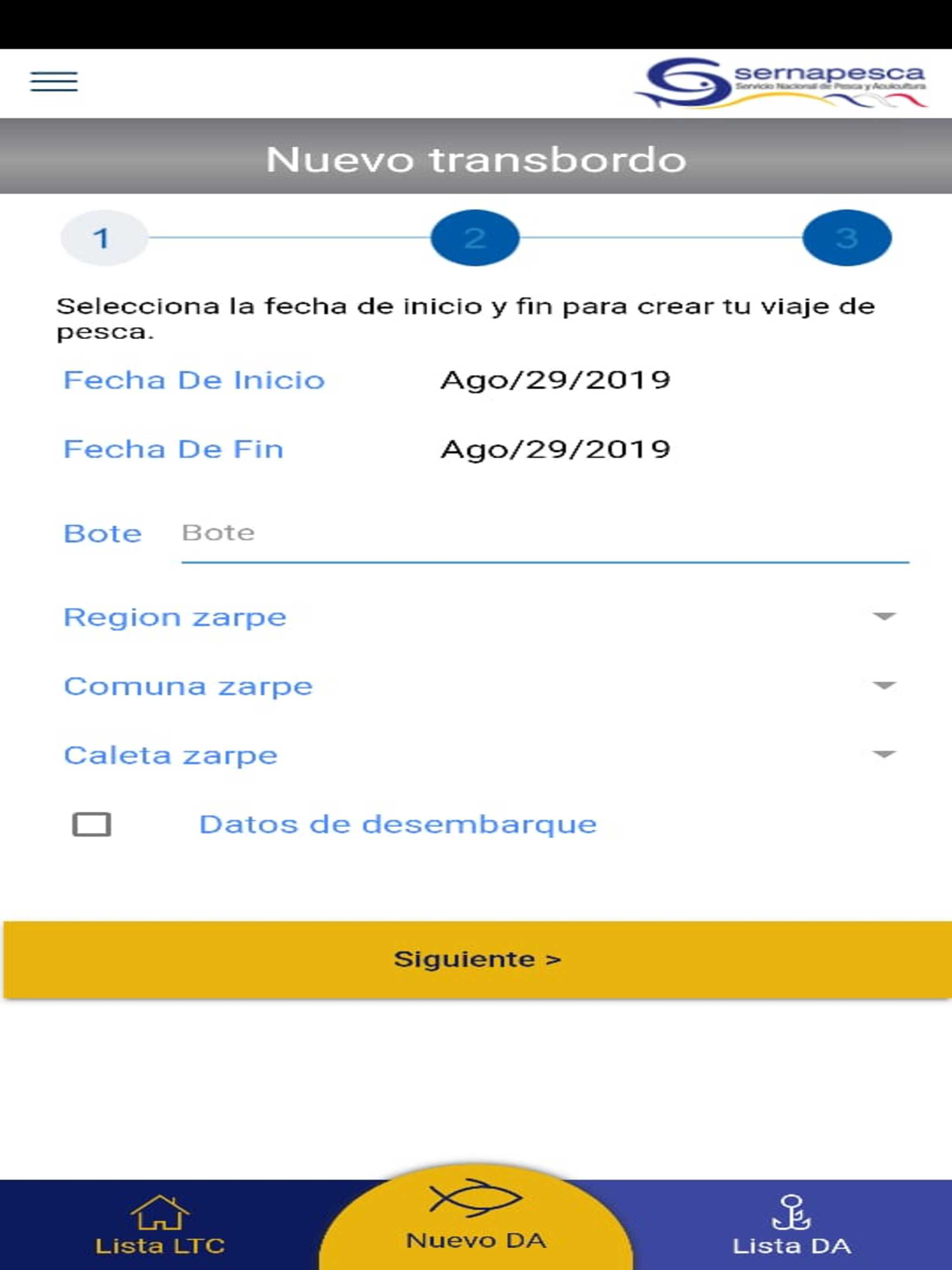 Sernapesca LTC screenshot 8