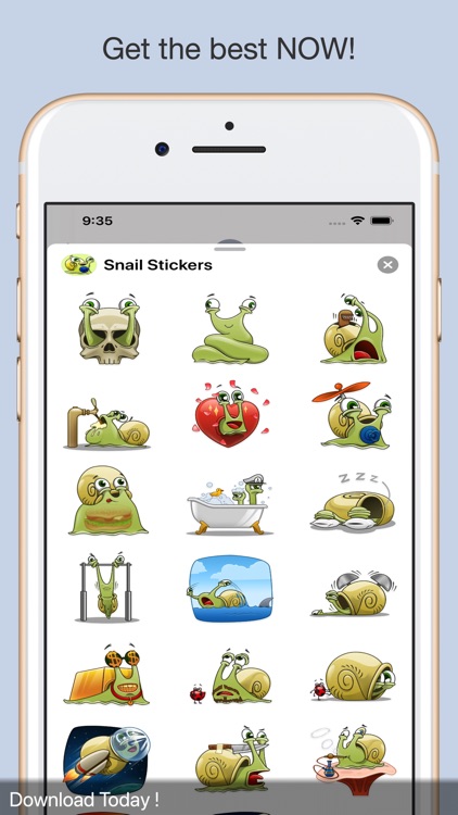 Lazy Snail Stickers screenshot-3