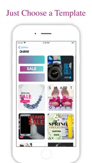 sales banner maker for insta iphone screenshot 3