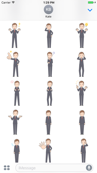 Screenshot #3 pour Sticker Me: Young Business Man