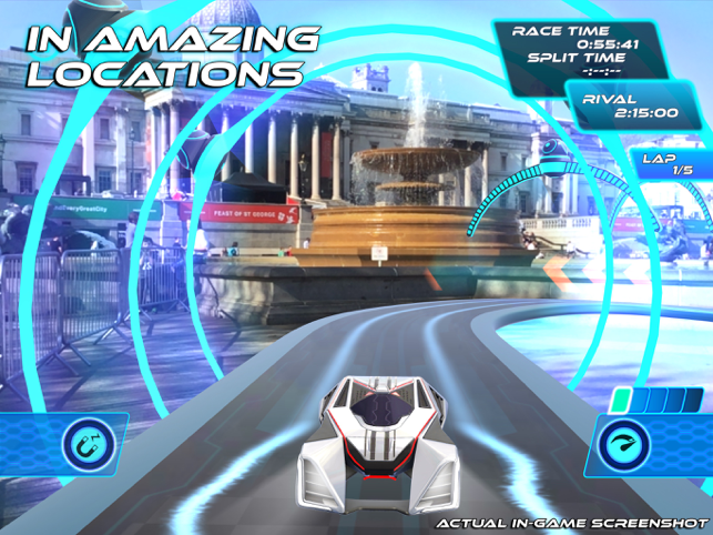 【iOS APP】Lightstream Racer 擴增實境光速賽車手 – Dr.愛瘋 APP Navi