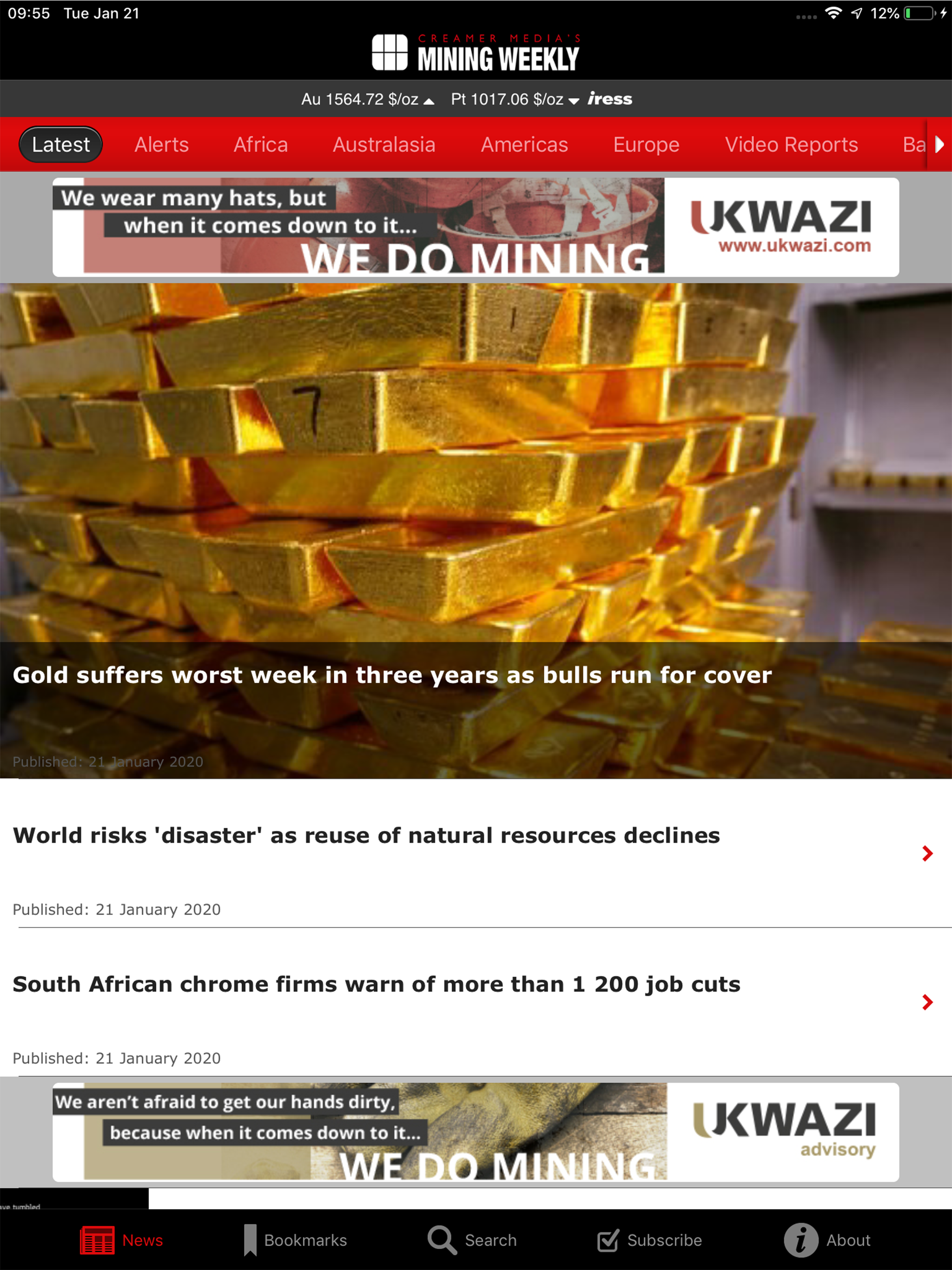 Creamer Media's Mining Weekly screenshot 4