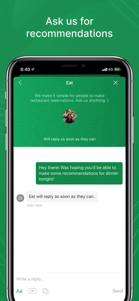 Eat App: Restaurant Bookings