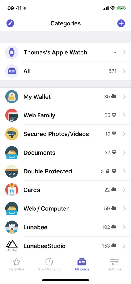 oneSafe+ password manager