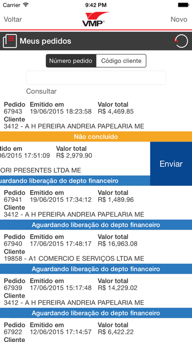 Screenshot #2 pour VMP Papeis - Força de vendas