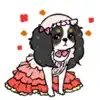Adorable Cavalier Dog Sticker delete, cancel