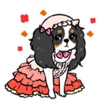 Download Adorable Cavalier Dog Sticker app