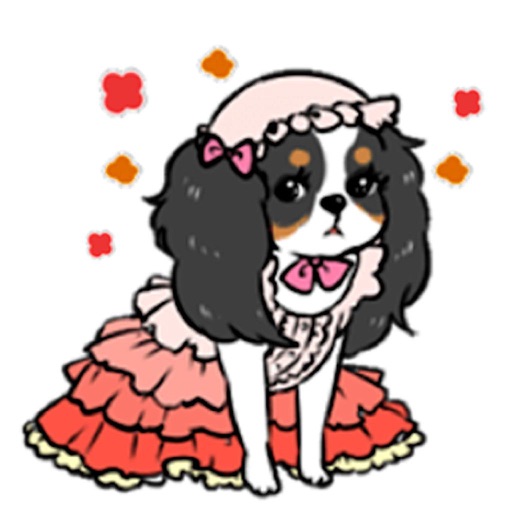 Adorable Cavalier Dog Sticker icon