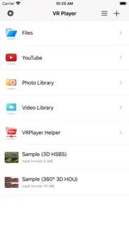 vrplayer pro : 2d 3d 360°video iphone screenshot 2